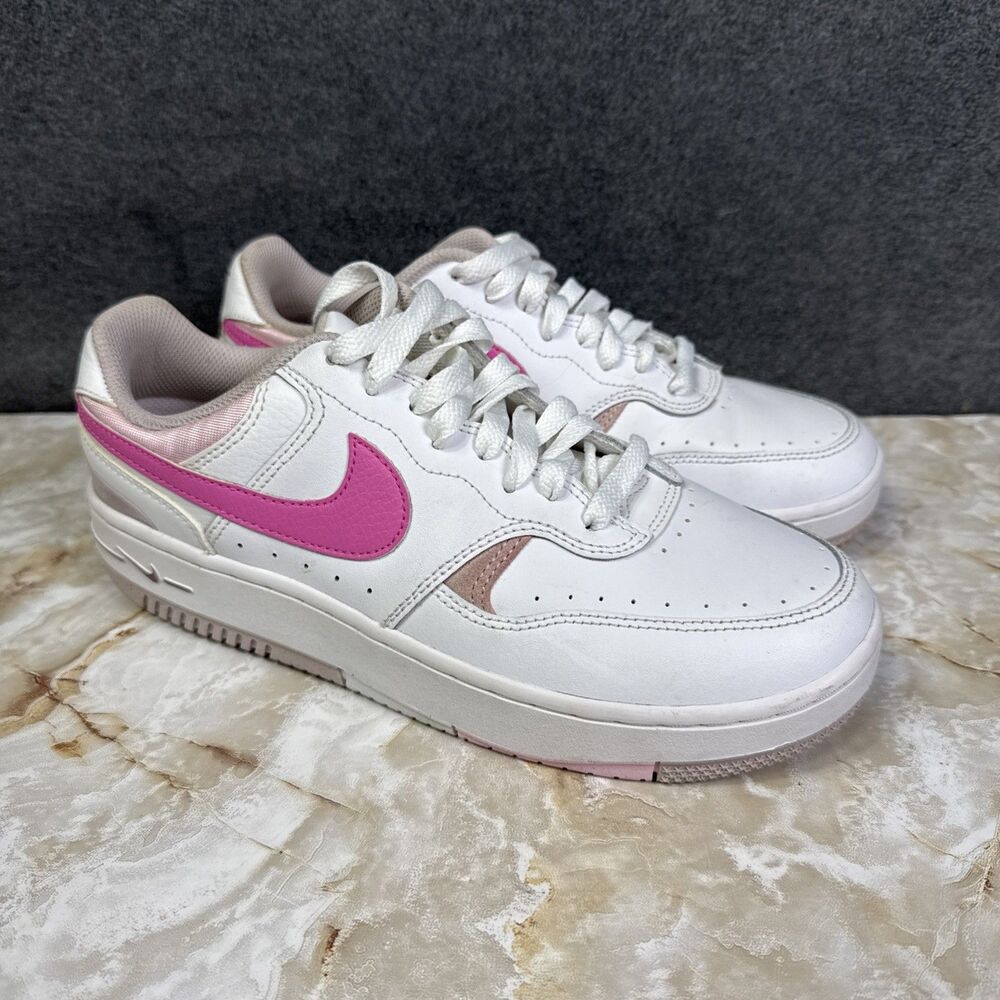 Nike Gamma Force Shoes Womens Size 8.5  White Pink Casual Sneakers FZ3613-100